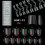 300x Nail Tips Short Oval Short Nail Tips Half Cover-oval 2