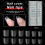 300x Nail Tips Short Oval Short Nail Tips Half Cover-oval 3