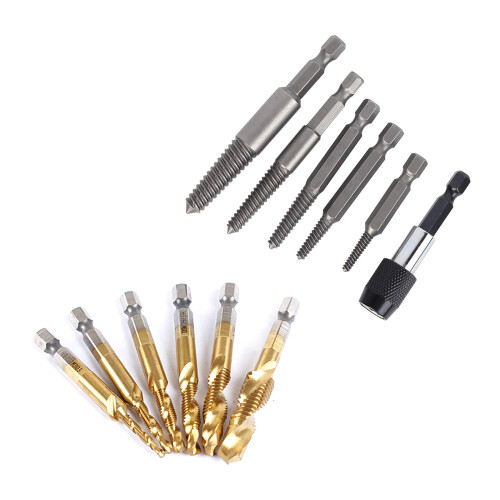Carbon Steel Guide Set Broken End Bolt Removal Drill Set Damaged