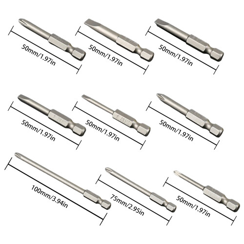 Heavy Duty Magnetic Screwdriver Tips Set-PH2x100mmx4.5mm cross 2
