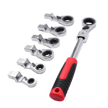 Flexible Ratchet Wrench Set 8-19mm Combination Flexs Wrench with