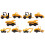 2 Sets Simulation Alloy Engineering Toy Truck Mini Model For Kids 3