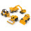 2 Sets Simulation Alloy Engineering Toy Truck Mini Model For Kids 11