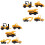 2 Sets Simulation Alloy Engineering Toy Truck Mini Model For Kids 4