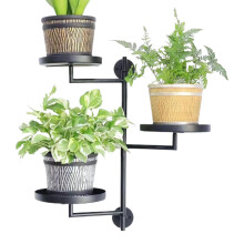 Window plant shelves 3tier metal bracket, Spacesaving decorative display shelf