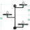 Window plant shelves  3tier metal bracket, Spacesaving decorative display shelf 5