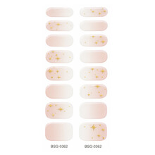 Quality Gel Nail Stickers Wine Colored Full Wraps for-BSG0362
