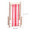 3Pcs Stripe Mini Foldable Wooden Beach Chair For Kids Playing 2