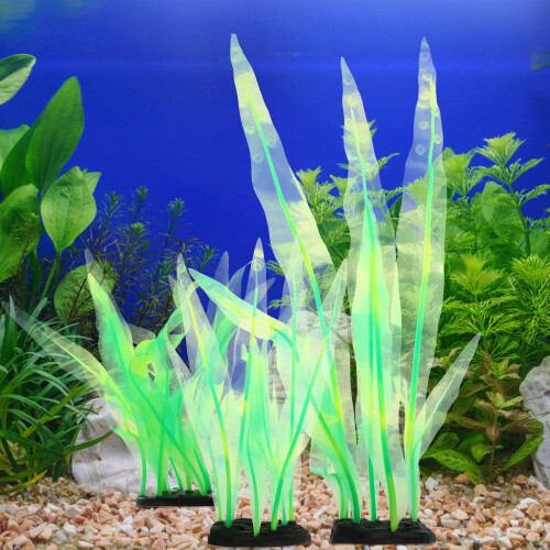 3 Unidades De Algas Marinas Artificiales Para Acuario 2
