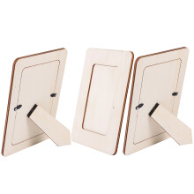 3 Piezas Marcos De Arte Madera Para Niños Pintura Arcilla Diy