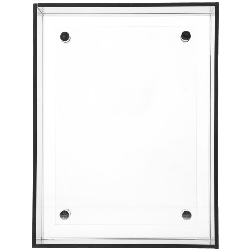 3Pcs Compact Grey Acrylic Business License Holder Desktop Frame