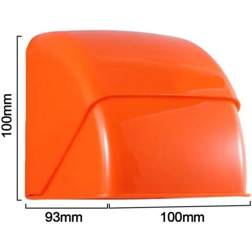 86 Type Waterproof Socket Box With Rain Cover, Polycarbonate Material, Orange Outdoor Electrical Box 1