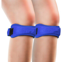 Kniebandage für Damen und Herren, Patellarsehnenstützbandage, atmungsaktives und feuchtigkeitsableitendes Material, verstellbare Kniestütze zur