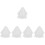 5Pcs Durable White Bridal Wedding Veil Mesh Veils for Brides 6