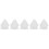5Pcs Durable White Bridal Wedding Veil Mesh Veils for Brides 10