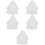 5Pcs Durable White Bridal Wedding Veil Mesh Veils for Brides 8