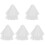 5Pcs Durable White Bridal Wedding Veil Mesh Veils for Brides 3