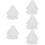 5Pcs Durable White Bridal Wedding Veil Mesh Veils for Brides 11