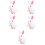 5Pcs Bunny Wind Up Plush Jumping Toy For Kids 9