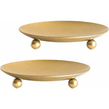Dekorativ jernpladelysholder, søjlelysholder med rustfri design, matguld gulvstående lysholder til vokslys, ideel til hjemmet