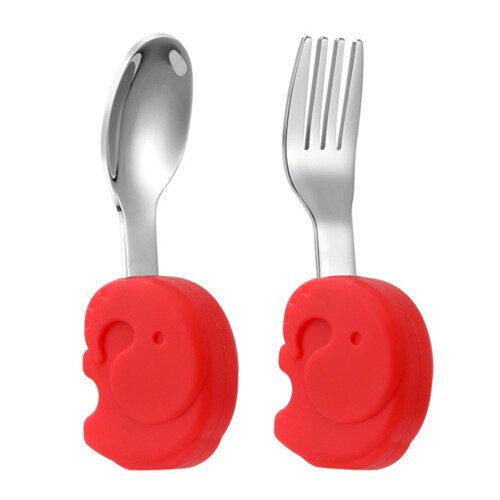 2Jgo Cubiertos Didácticos Bebés Con Mango Antideslizante 1