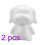 2Pcs White Puppy Shaped Polystyrene Diy Craft Modeling 1