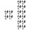 16 Pcs Mini Wall Lamp Sand Table Decoration Diy Kit 8