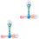 2pcs Electric Bubble Wand with Light and Music, Automatic Toy 3