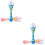 2pcs Electric Bubble Wand with Light and Music, Automatic Toy 6