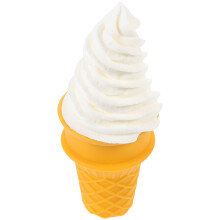 7Pcs Fake Ice Cream Toy White Durable Flexible Display Decoration