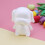 2Pcs White Puppy Shaped Polystyrene Diy Craft Modeling 5