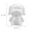 2Pcs White Puppy Shaped Polystyrene Diy Craft Modeling 3