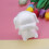 2Pcs White Puppy Shaped Polystyrene Diy Craft Modeling 9