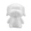 2Pcs White Puppy Shaped Polystyrene Diy Craft Modeling 2