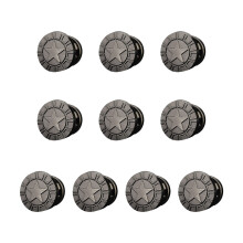 10Pcs Men's Sandal Buckles Alloy Button Rivets Shoe-No. 8
