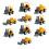 10Pcs Mini Construction Trucks Pull Back Car Toys For Kids 3