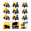 10Pcs Mini Construction Trucks Pull Back Car Toys For Kids 4