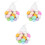120 Pcs Artificial Eggs Fake Easter Eggs With Rope Assorted Color 3