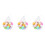 120 Pcs Artificial Eggs Fake Easter Eggs With Rope Assorted Color 4