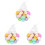 120 Pcs Artificial Eggs Fake Easter Eggs With Rope Assorted Color 2