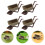 8 Pièces Miniature Brouette Maison Micro Paysage Décoration 11