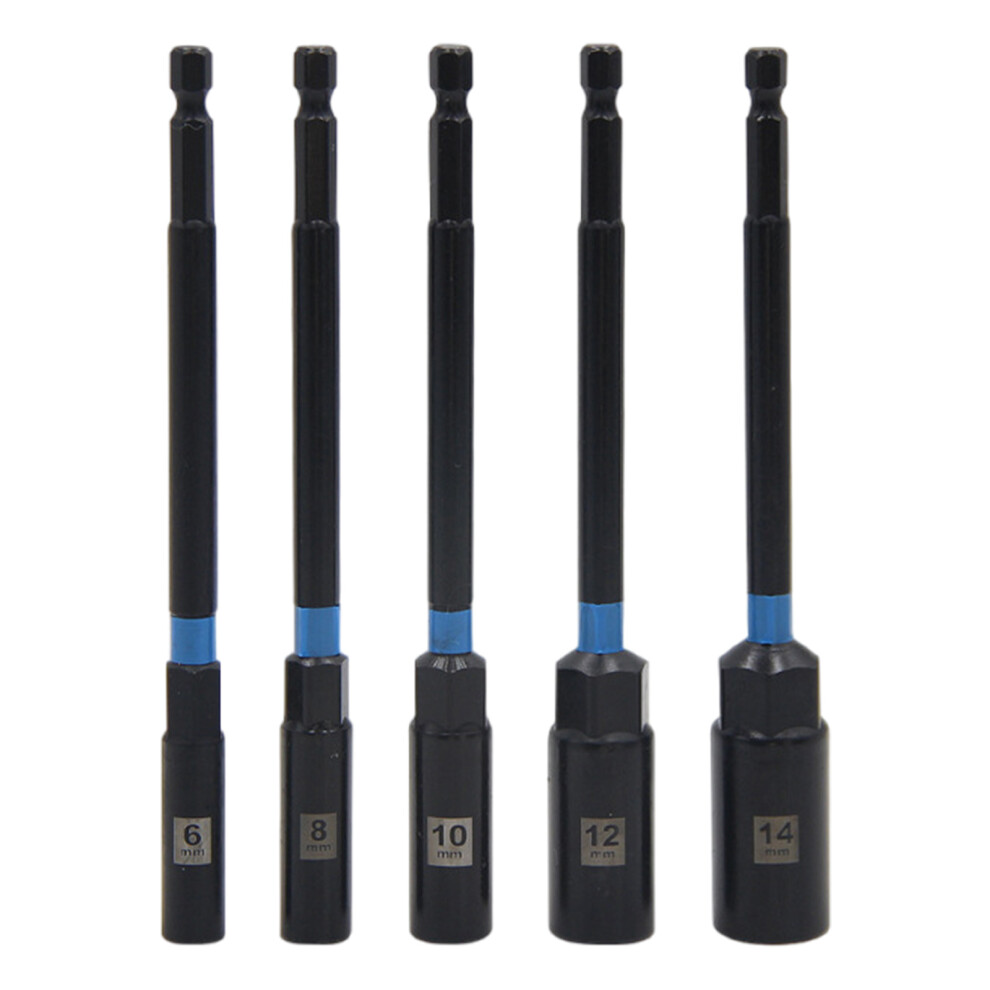 Power Nut Driver Set 1/4Inch Hexagonal Shank-6 8 10 12 14Mm 7754000993222