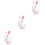 3Pcs Bunny Wind Up Plush Jumping Toy For Kids 7