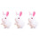 3Pcs Bunny Wind Up Plush Jumping Toy For Kids 6