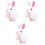3Pcs Bunny Wind Up Plush Jumping Toy For Kids 5