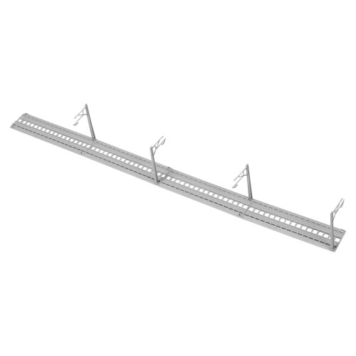 Toy Train Tracks Grey 1pcs 31.5x4.1x2.2in Plastic