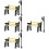 4 Set Lampioni Stradali Miniatura Panchina 9