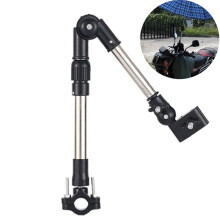 Universele parapluhouder voor kinderwagen en rolstoel. Opvouwbaar frame van roestvrij staal. Veelzijdige parapluhouder. Verstelbare steel. Eenvoudige