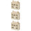 3 Unidades Miniatura Villa De Madera Decorativa 10