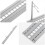 Toy Train Tracks Grey 1pcs 31.5x4.1x2.2in Plastic 7